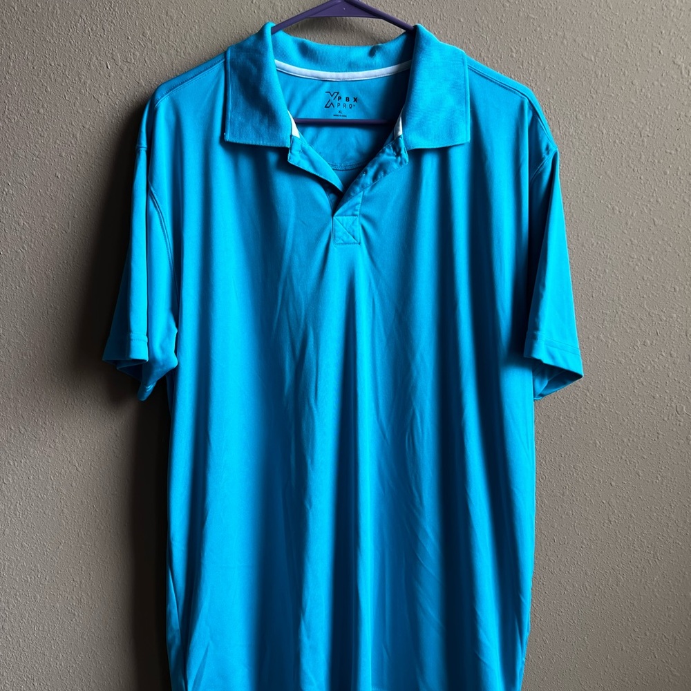 Vibrant Blue Polo Shirt for Men